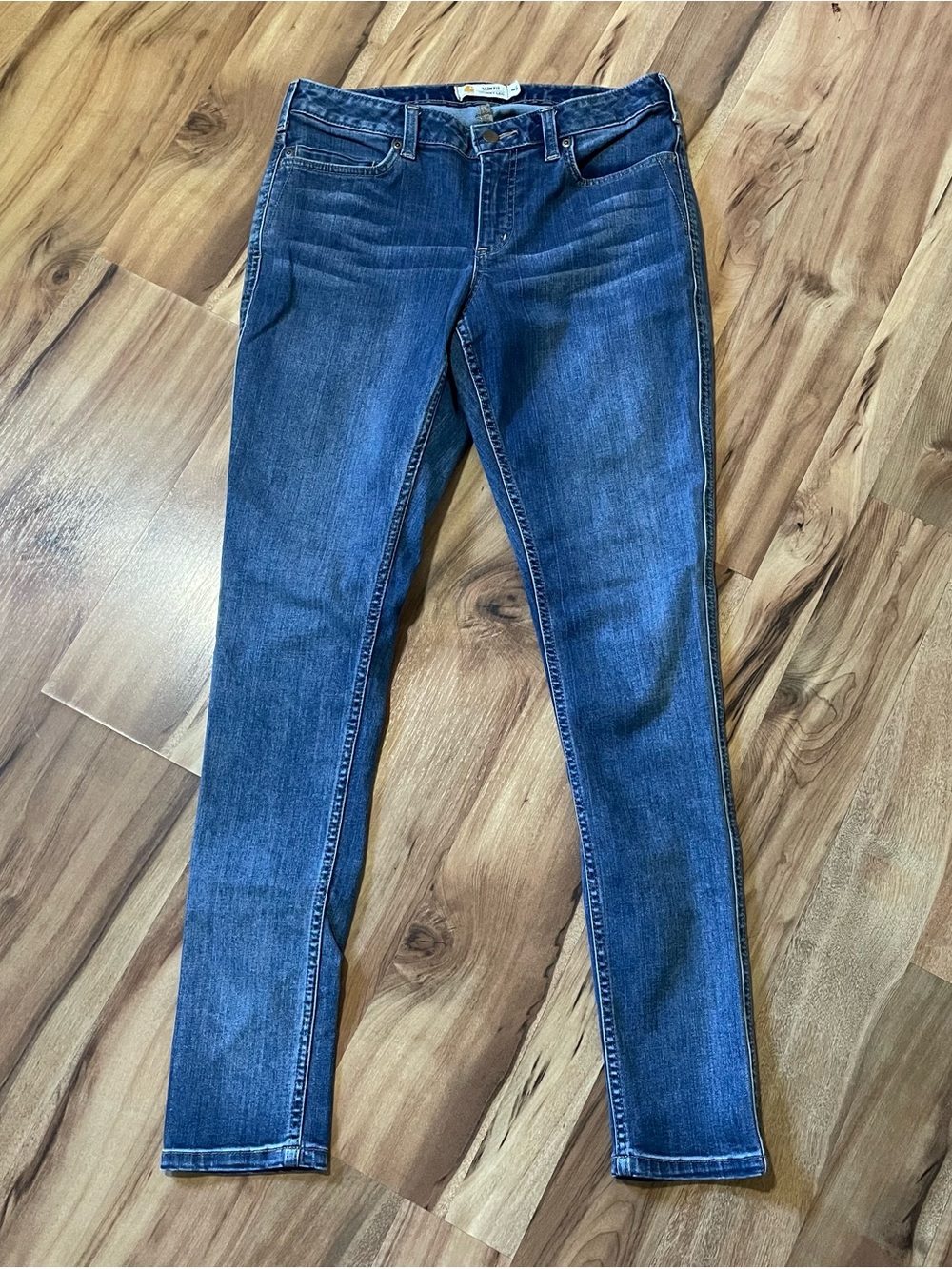 Carhartt Rugged Flex Layton Skinny Leg Work Casual Denim Jeans Women's 8Tall